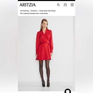 Aritzia Hyde Satin Mini Dress